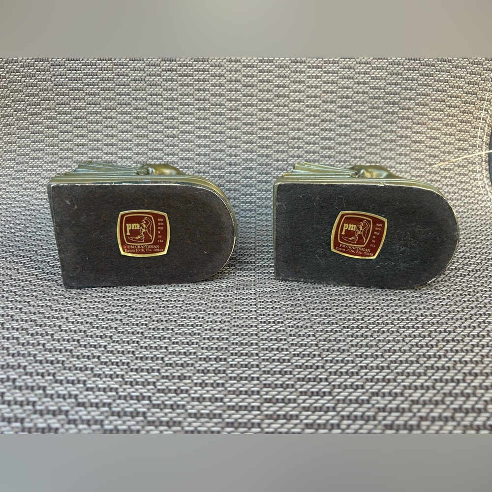 Vintage Jennings Bros Dachshund Dog Bookends - Picture 2 of 3